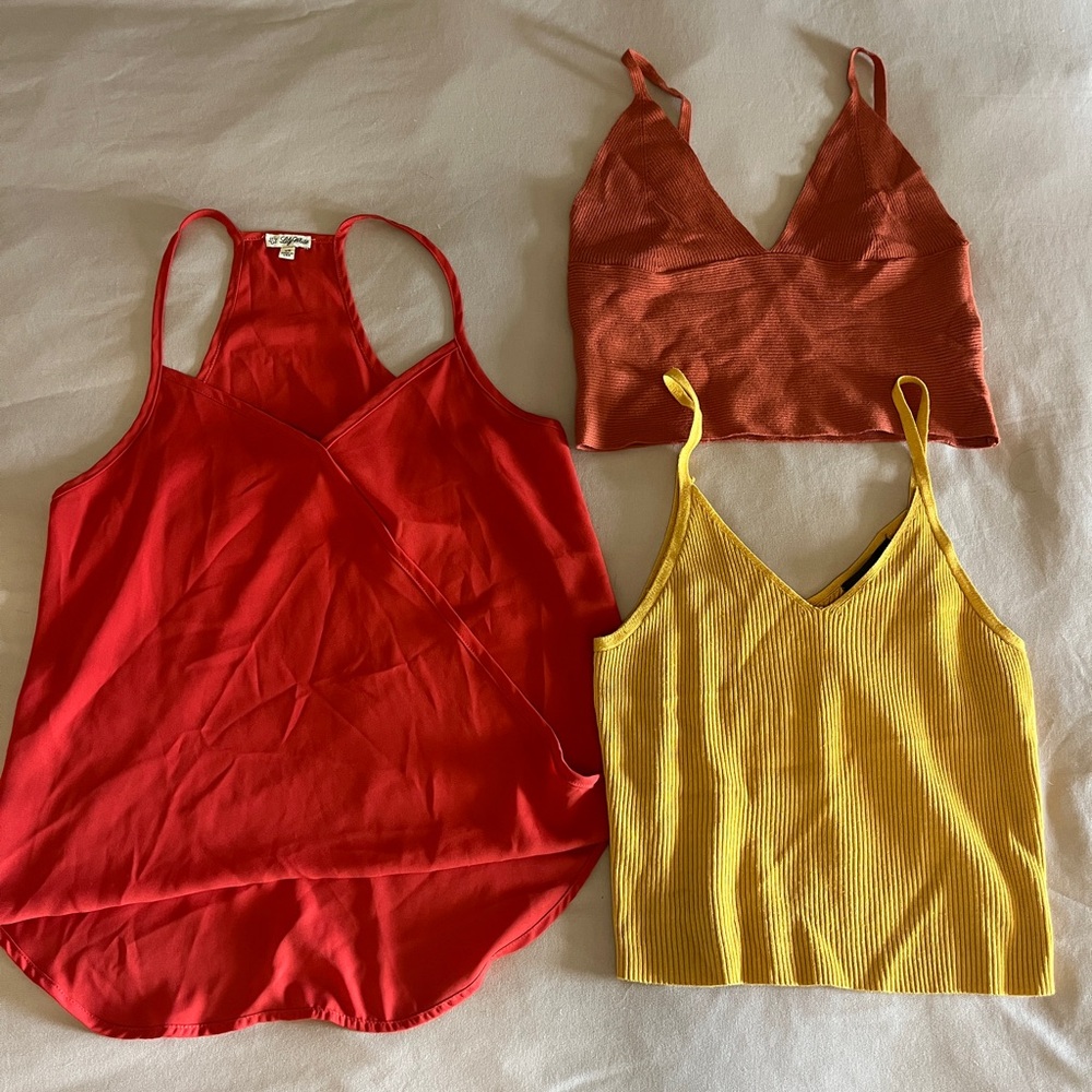 Stylist Women's Camisole Set - Red, Orange, and Yellow